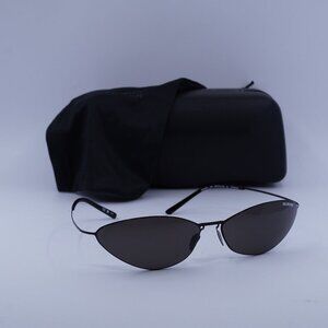Balenciaga BB0350S 001 Cat Eye Sunglasses - Black/Grey